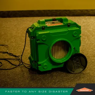 Faster to any size disaster. Water damage, fire and smoke damage, mold remediation, biohazard cleanup.