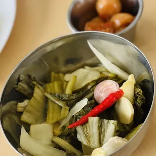 Pickled veggies - eggplant was my favorite