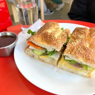 Vegetarian banh mi