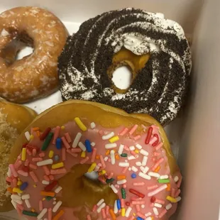 Cookies and cream &amp; strawberry donuts