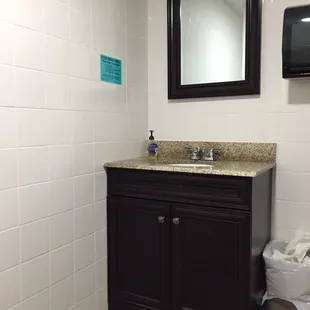 Clean modern restroom