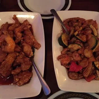 Tangy Spicy scallops & Shrimp