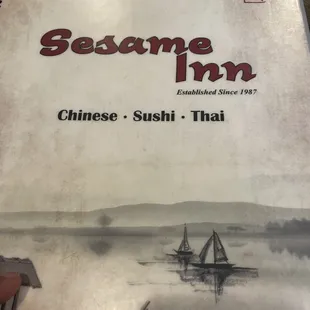 Menu cover