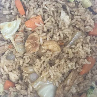 Shrimp Shrimp Fried Rice with chicken