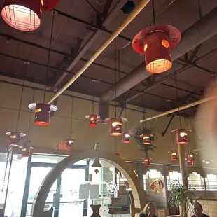 the interior of a restaurant