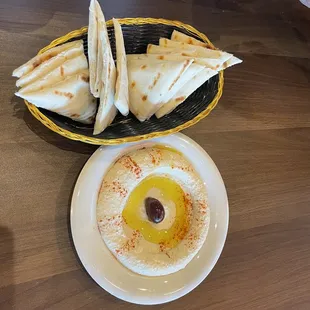 Hummus and pita