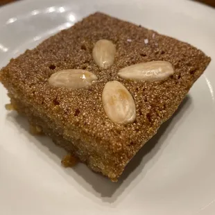 a piece of cake on a plate