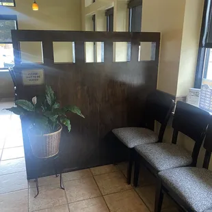 The waiting area!