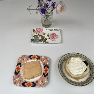 Cherry tart and guava shortbread biscuit