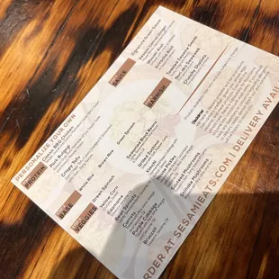 New menus for your fridge or takeout drawer
