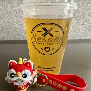 Jasmine Cold Brew Tea + absolutely adorable 2023 Chinese New Year Key Fob