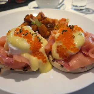 Egg Benedict, Salmon Caviar