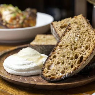 Anadama bread with house made butter