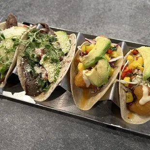 Carne Asada Taco and Mango Habanero Shrimp