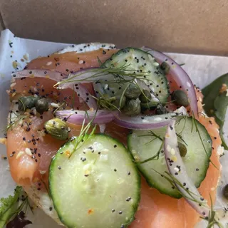 Lox & Scallion Cream Cheese Bagel