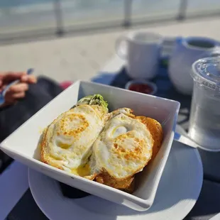 very tasty eggs and avocado bowl