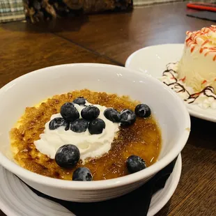 Lemon blueberry creme brûlée