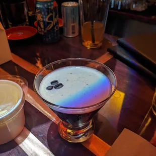 Espresso martini with mezcal!