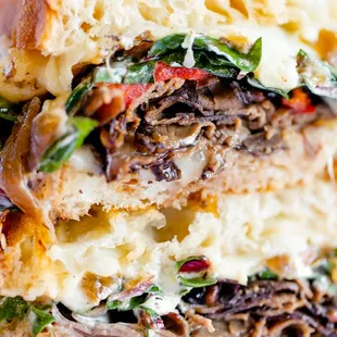 a cut in half sandwich