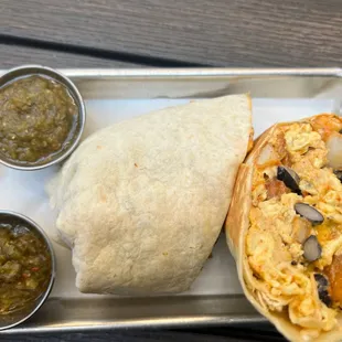 Huevos Rancheros Breakfast Burrito