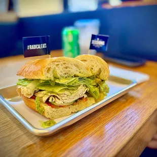 Yogi sandwich was good. Bread&apos;s a bit too solid for our liking.