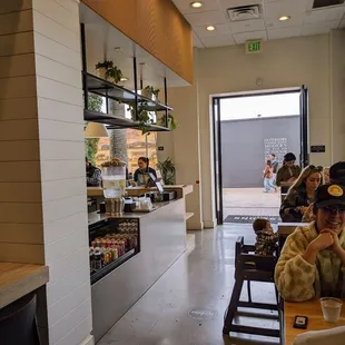 Limited indoor seating but plenty of outdoor seating.