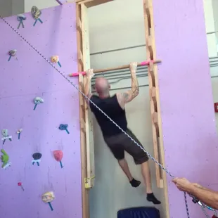 Salmon ladder in the rock climbing area!