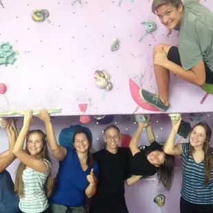 Rock climbers having fun!