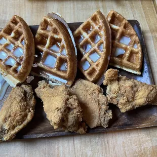 chicken and waffles