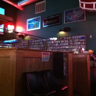 a restaurant with a bar