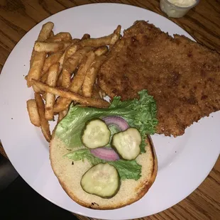 Pork tenderloin sandwich