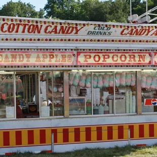 Cotton candy! Popcorn! Candy apples!