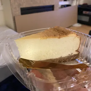 Japanese cheesecake. Light, fluffy, not too sweet.