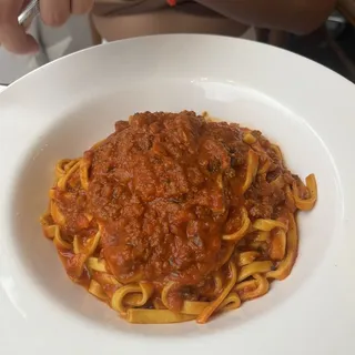 Pappardelle alla Bolognese (Homemade Pasta)