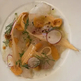 Flounder crudo