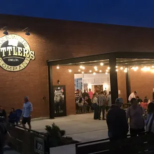 Outdoor area is sure nice on a warm evening