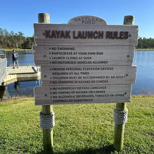 Kayak launch rules