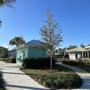 Playground and restrooms