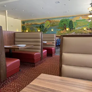 Inside dining area