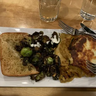 Pumpkin Lasagna with Brussels Sprouts