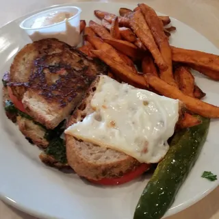 Grilled Pesto Pizza Sandwich