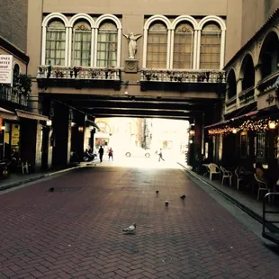 an empty street