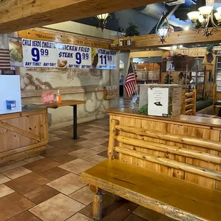 the interior of a restaurant
