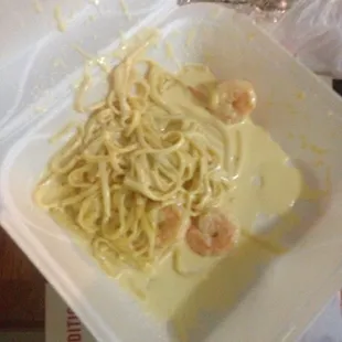 Shrimp pasta