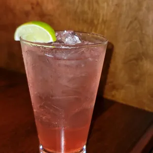 Pink Fighter (October only; $1 per drink donated to The V Foundation in support of cancer research)