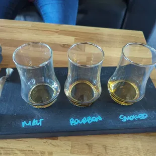 Bourbon flight