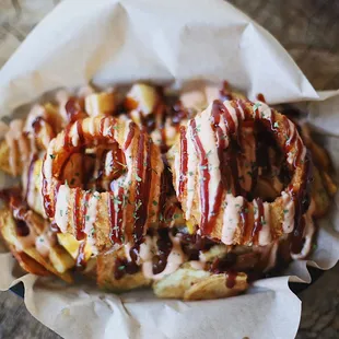 a basket of french fries