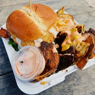 Spencer Burger w/ Crazy Fries