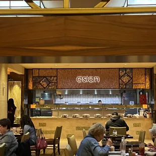 people eating in a restaurant