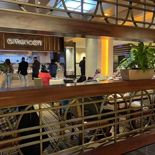 people eating at a restaurant